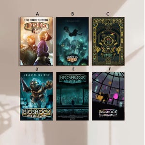 BioShock Infinite Game  Poster Canvas Poster bedroom art Without frame 8x12&#39;&#39;12x18&#39;&#39;16x24&#39;&#39;24x36&#39;&#39;multiple choice