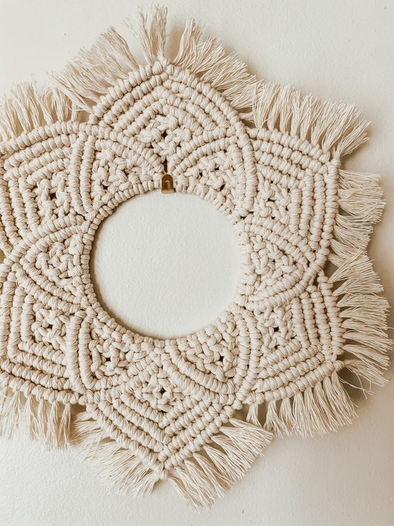 Mandala Flower Wall Hanging / Macrame Mandala Wall Hanging / Etsy