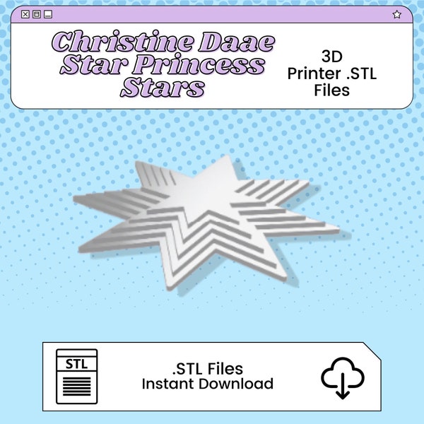 Christine Daae's Star Princess Star 3D Print File Inspired by Phantom of the Opera | STL for Cosplay