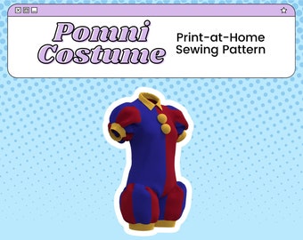 Pomni Clown Costume PDF Cosplay Pattern | The Amazing Digital Circus Inspired Printable Costume Pattern