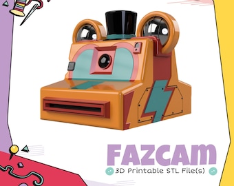 Fazcam Cosplay 3D Print STL (Digital Download)