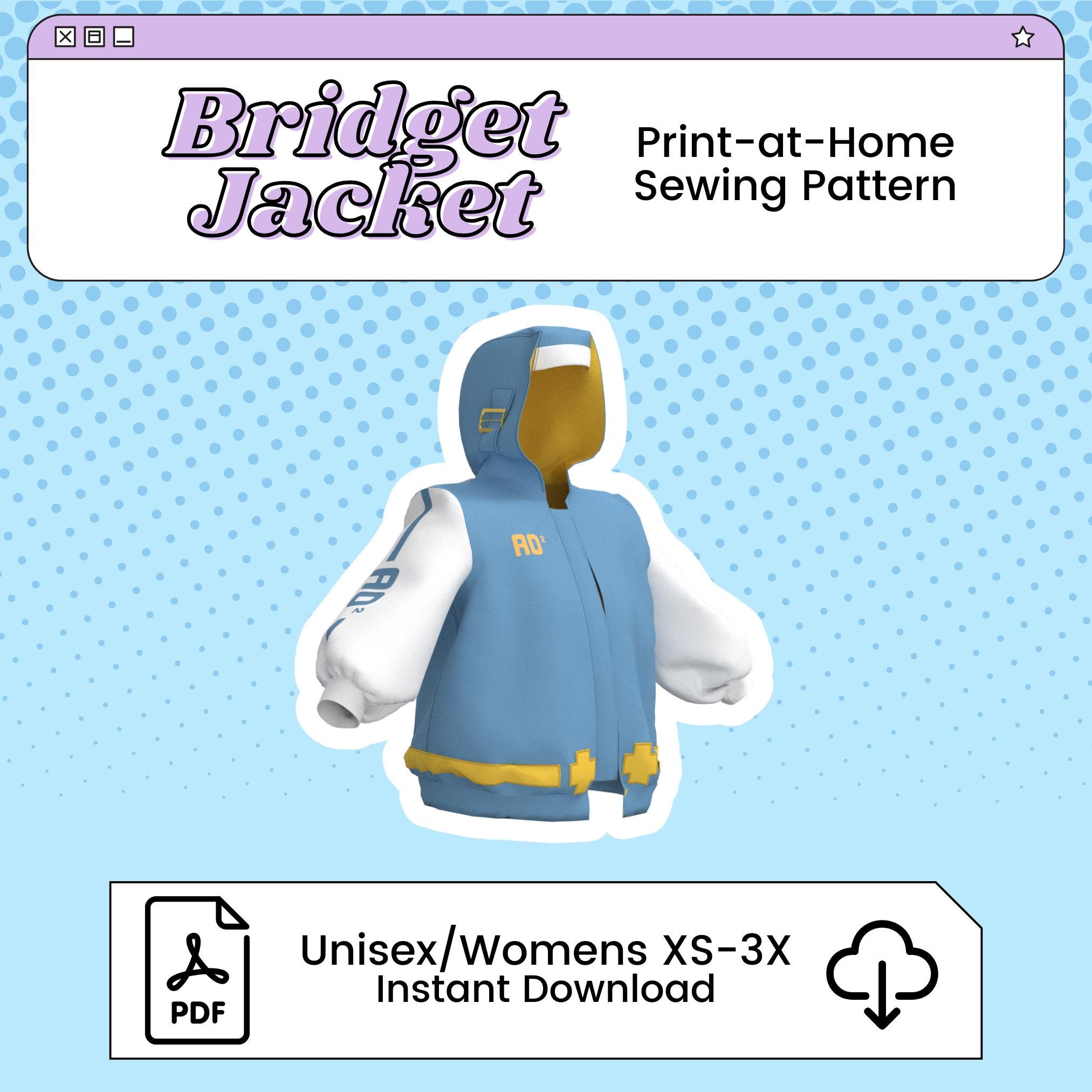 Bridget Jacket PDF Cosplay Pattern | Guilty Gear Inspired Printable Costume Pattern