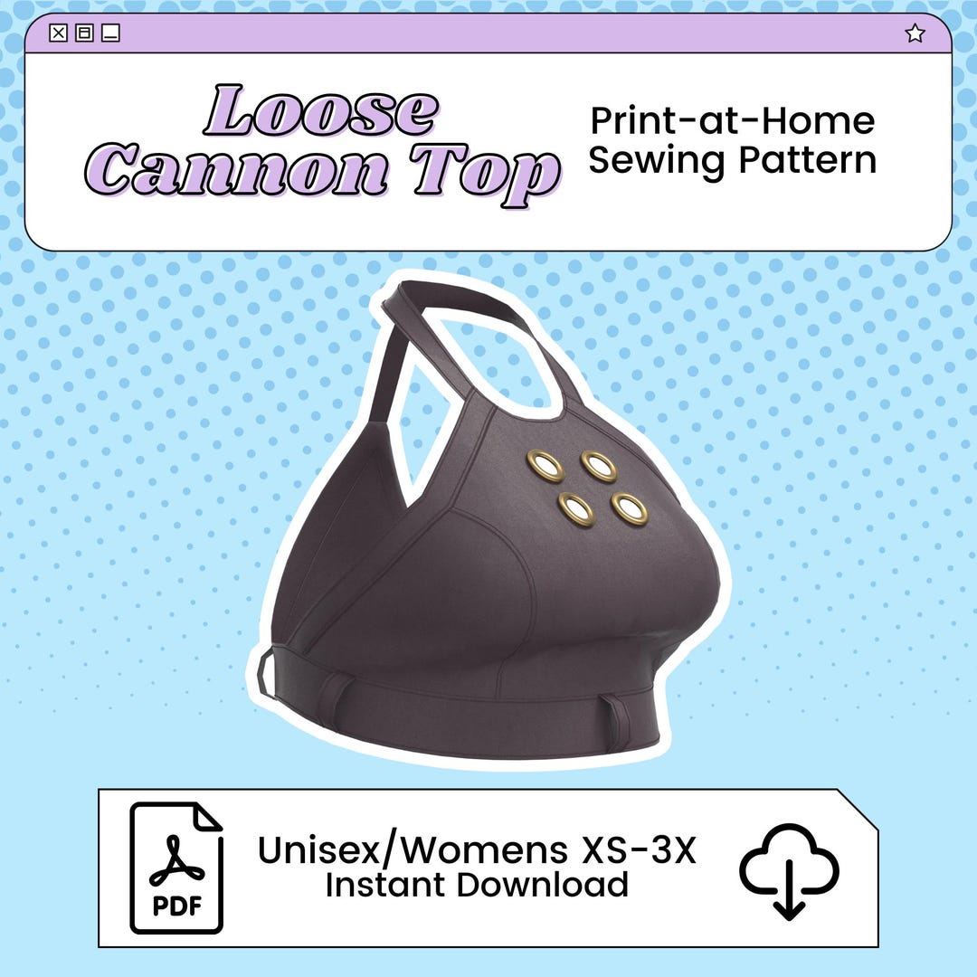 Jinx Top Pattern Free Jinx/loose Cannon Halter Top PDF Cosplay Pattern | Arcane Inspired ...