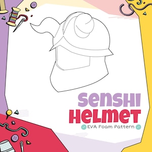 Senshi Helm EVA Foam Cosplay Schnittmuster (Digitaler Download)