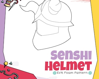 Senshi Helmet EVA Foam Cosplay Pattern (Digital Download)