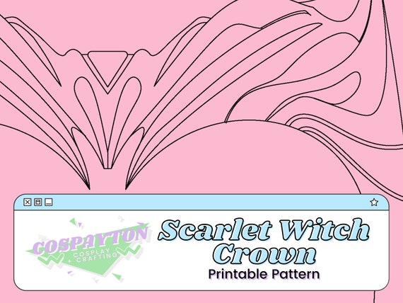 Scarlet Witch Crown headpiece Pattern Wandavision Crown Etsy scarlet-witch-crown-headpiece-pattern-wandavision-crown-etsy