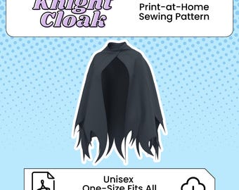 ナイトマント PDF コスプレパターン | Hollow Knight 風のプリント可能なコスチュームパターン