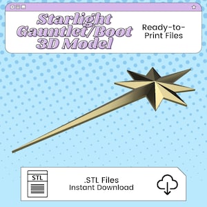 Starlight Gauntlet/Boot Armour 3D Print File Inspired by The Boys | STL for Cosplay