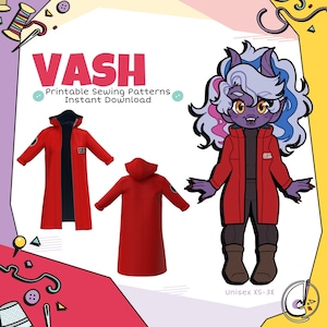 Vash Jacket Cosplay Sewing Pattern (Digital Download)