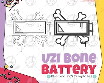 Uzi Bone Battery Cosplay Template (Digital Download)