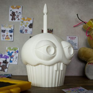 Chica&#39;s Cupcake 3D Printed Kit for Cosplay | Inspired by Five Nights at Freddy&#39;s
