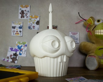 Kit impreso en 3D de Cupcake de Chica para Cosplay / Inspirado en Five Nights at Freddy's