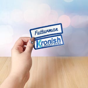 Josh Futturman "Kronish Labs" Patches | Future Man Inspired Cosplay Embroidered Patch