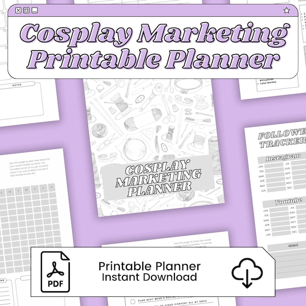 Cosplay Marketing Planner for Social Media