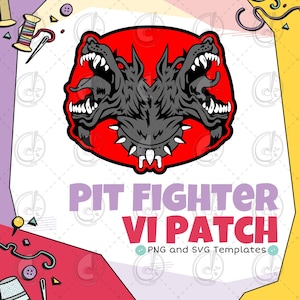 Pit Fighter Vi Hund Aufnäher Cosplay Template (Digitaler Download)