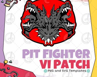 Modello per patch cosplay del cane Pit Fighter Vi (download digitale)