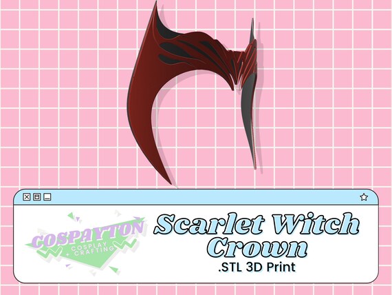 Scarlet Witch Tiara WandaVision Crown 3D Printable Model STL FREE Download  Do3D