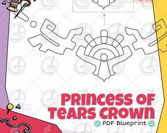 Princess of Tears Crown Cosplay Blueprint (Digital Download)