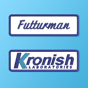 Josh Futurman &quot;Kronish Labs&quot;-patches | Geïnspireerde door de toekomstige man geïnspireerde geborduurde cosplaypatch
