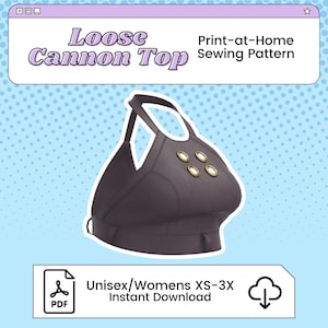 Jinx/Loose Cannon Halter Top PDF Cosplay Pattern | Arcane Inspired Printable Costume Pattern