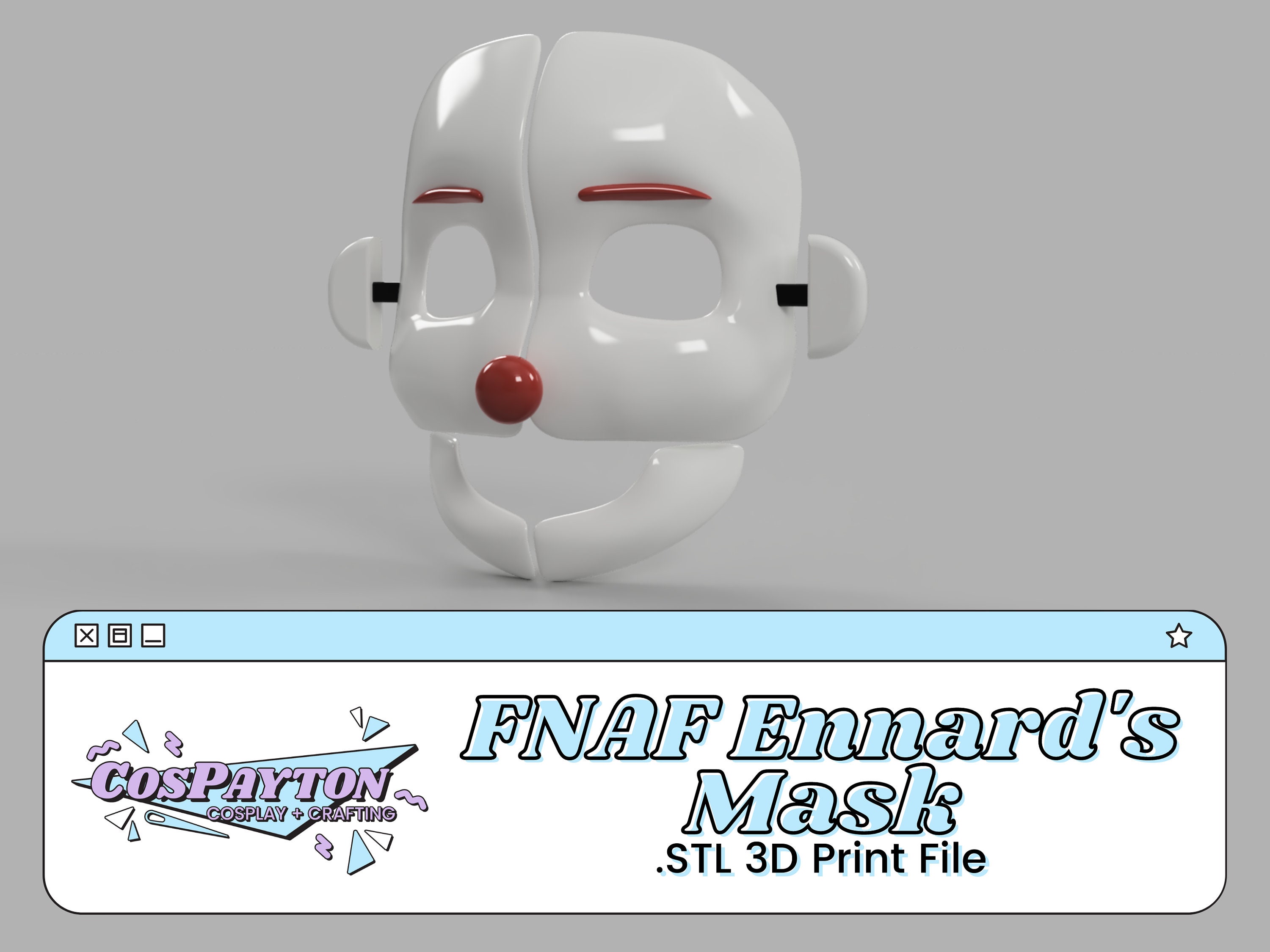 Five Nights at Freddy's Ennard Mask 3D STL File for - Etsy Finland