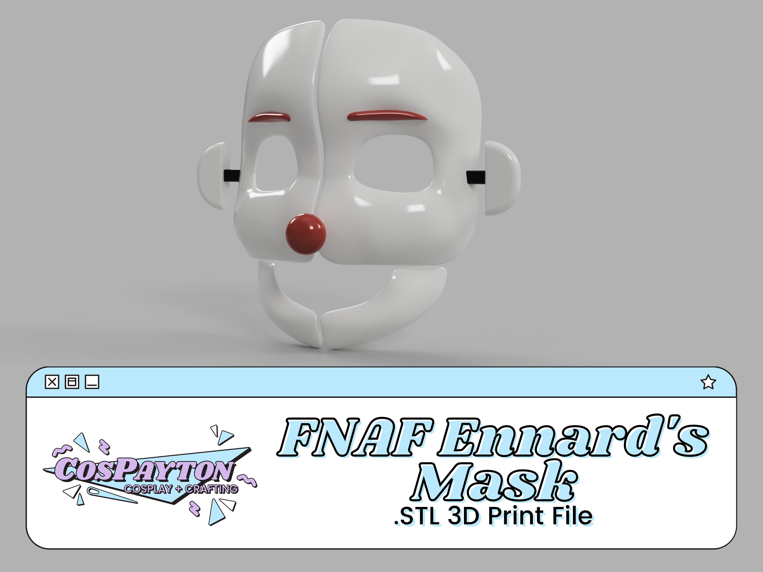 STL file FNAF / Five Nights at Freddy's Freddy Mask 🎃・3D