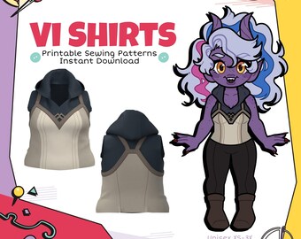Vi Shirts Cosplay Symönster (Digital Nedladdning)