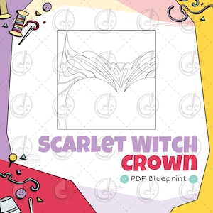Scarlet Witch Crown Cosplay Blueprint (Digital Download)
