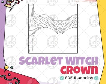 Scarlet Witch Crown Cosplay Blueprint (Digital Download)