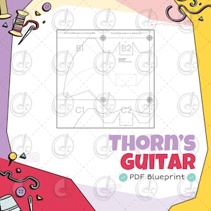 Thorn's Hex Girl Gitarre Cosplay Blueprint (Digitaler Download)