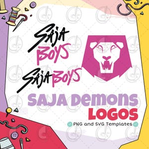 Plantilla de cosplay con logotipos de Saja Demon (descarga digital)