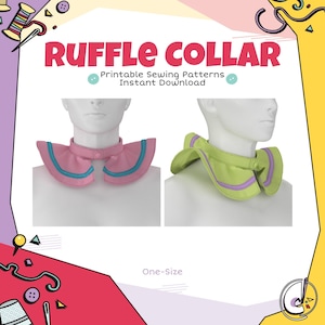 Patron de couture cosplay bouffon col à volants (téléchargement numérique)