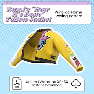 Patrón de costura para cosplay de la chaqueta de Rumi, la cazadora de demonios (descarga digital)