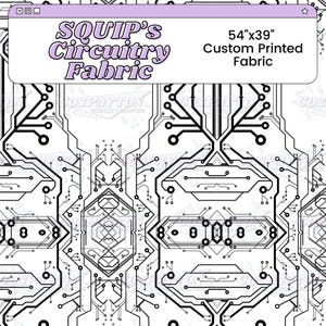 SQUIP Circuitry Custom Printed Cosplay Fabric | Inspired by Be More Chill
