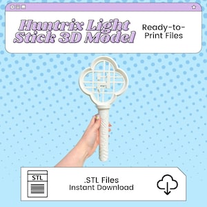 Huntrix Light Stick 3D Print File Inspired by KPop Demon Hunters | STL for Cosplay