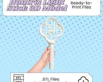Huntrix Light Stick 3D Print File Inspired by KPop Demon Hunters | STL for Cosplay