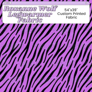 Roxanne Wolf Legwarmers Custom Printed Cosplay Fabric | Inspired by Five Nights at Freddy's: Security Breach
