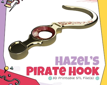 Hazel's Pirate Hook Cosplay 3D Print STL (Digital Download)