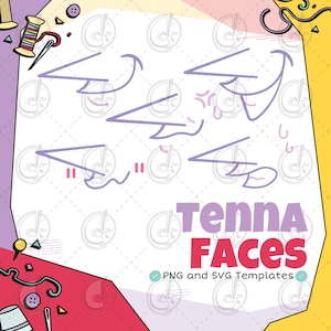 Tenna Expressions Cosplay Template (Digital Download)