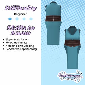 Vex'ahlia Dress and Corset Cosplay Sewing Pattern (Digital Download)