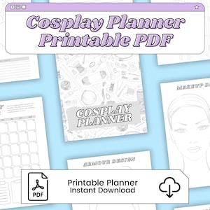 Cosplay Planner for Armour, Wigs, and Costumes
