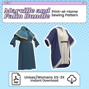 Marcille Donato und Falin Touden Cosplay Schnittmuster | Delicious in Dungeon/Dungeon Meshi inspiriertes Printable Kostüm Pattern