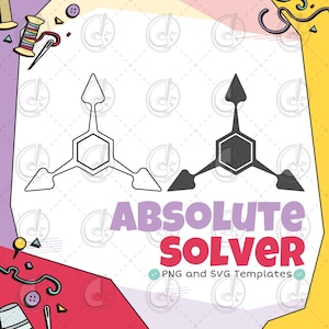 Plantilla de cosplay del emblema de Absolute Solver (descarga digital)