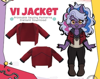 Vi Jacket Cosplay Sewing Pattern (Digital Download)