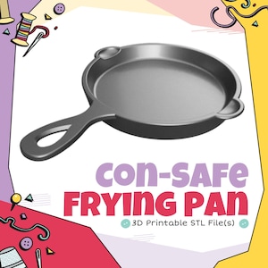 Convention Safe Frying Pan Cosplay 3D Print STL (Digital Download)
