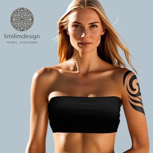 Strapless Women Tube Top Bandeau  Tribal Tube Top  Sleek  Strapless  Empowered