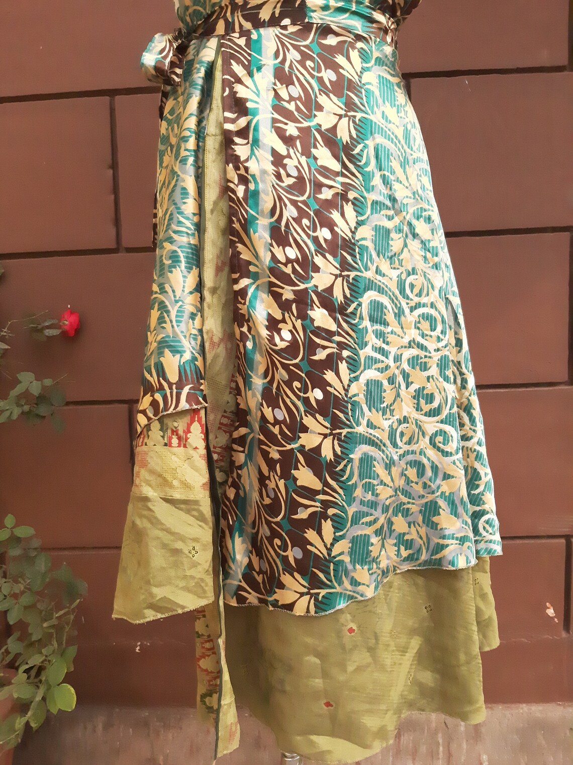 Silk Wrap Skirt/Indian Vintage Silk Long Skirt Women Wrap Etsy