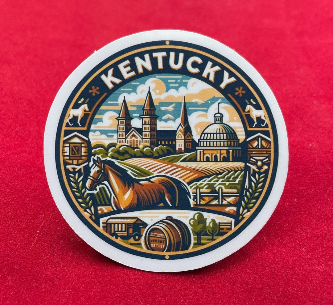 Ky's Sticker Kentucky, Stickers, Weatherproof Sticker, Travel Journal, Suitcase ...