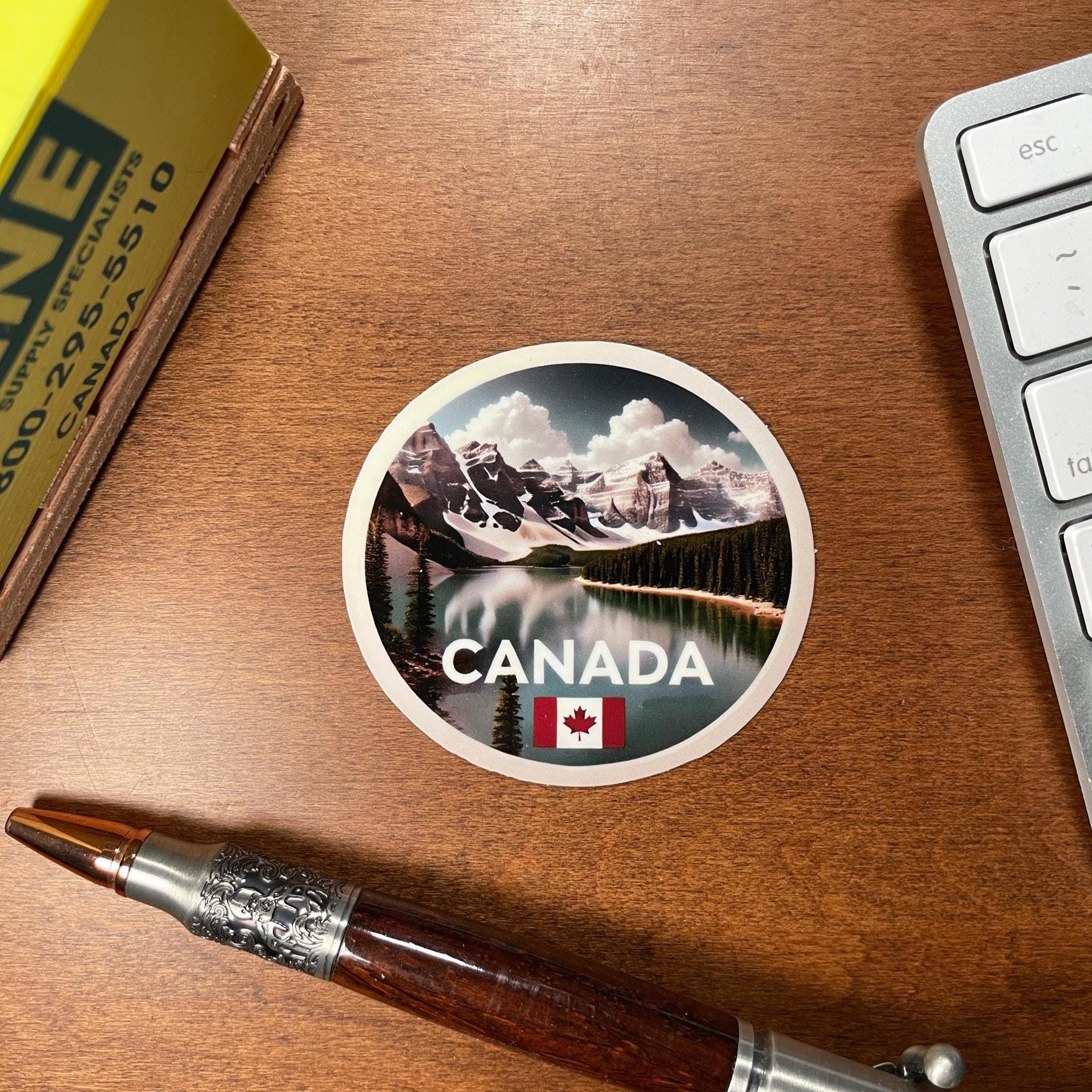 Canada, Stickers, Weatherproof Sticker, Travel Journal, Suitcase ...