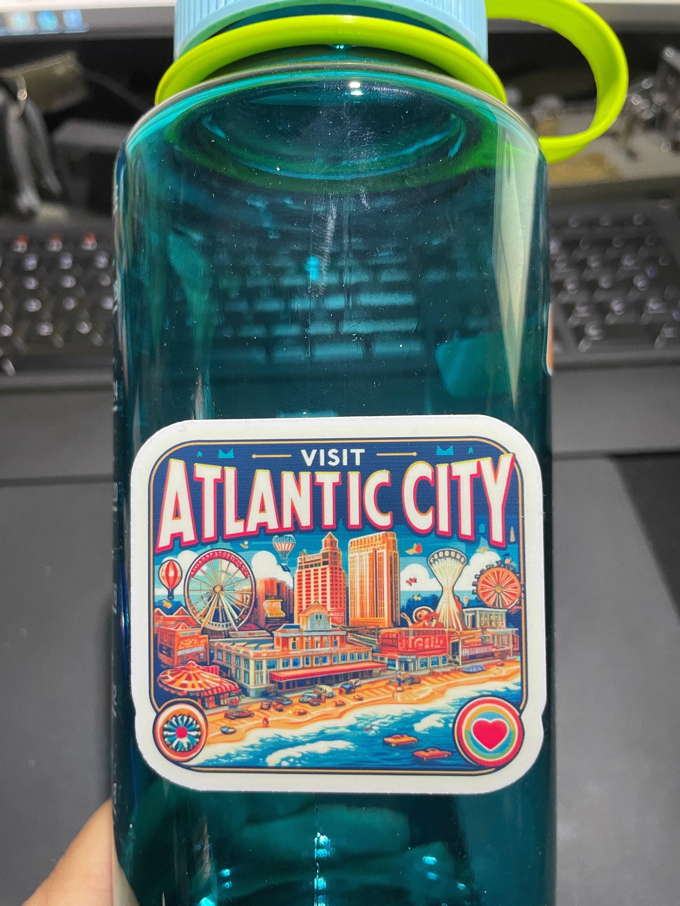 Atlantic City, Stickers, Weatherproof Sticker, Travel Journal, Suitcase ...